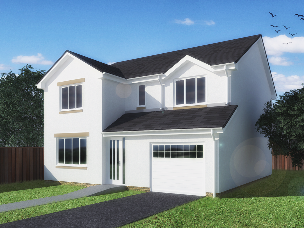 CGI drawing of Breichwater Place, Fauldhouse