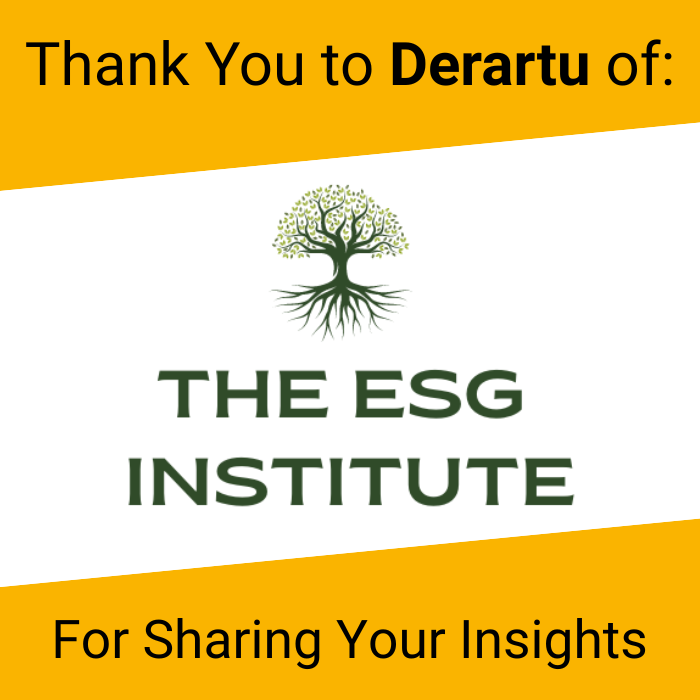 When Sustainability Meets Site Reality - Thank you to Derartu Agama